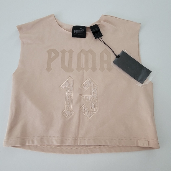 Puma x Fenty  NWT Nude Cropped logo tank . - Picture 4 of 9